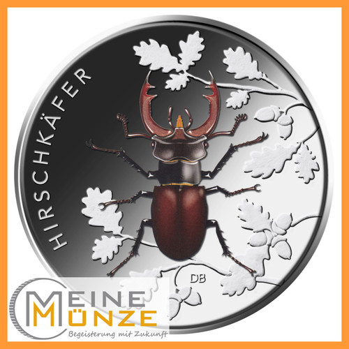 Moneta euro coleottero cervo - moneta, 5